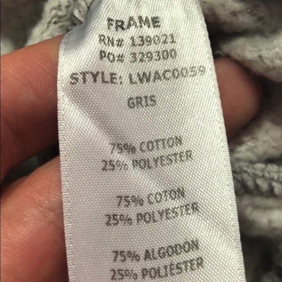 Frame Denim Gray Old School Embroidered Sweatshirt - Picture 8 of 8